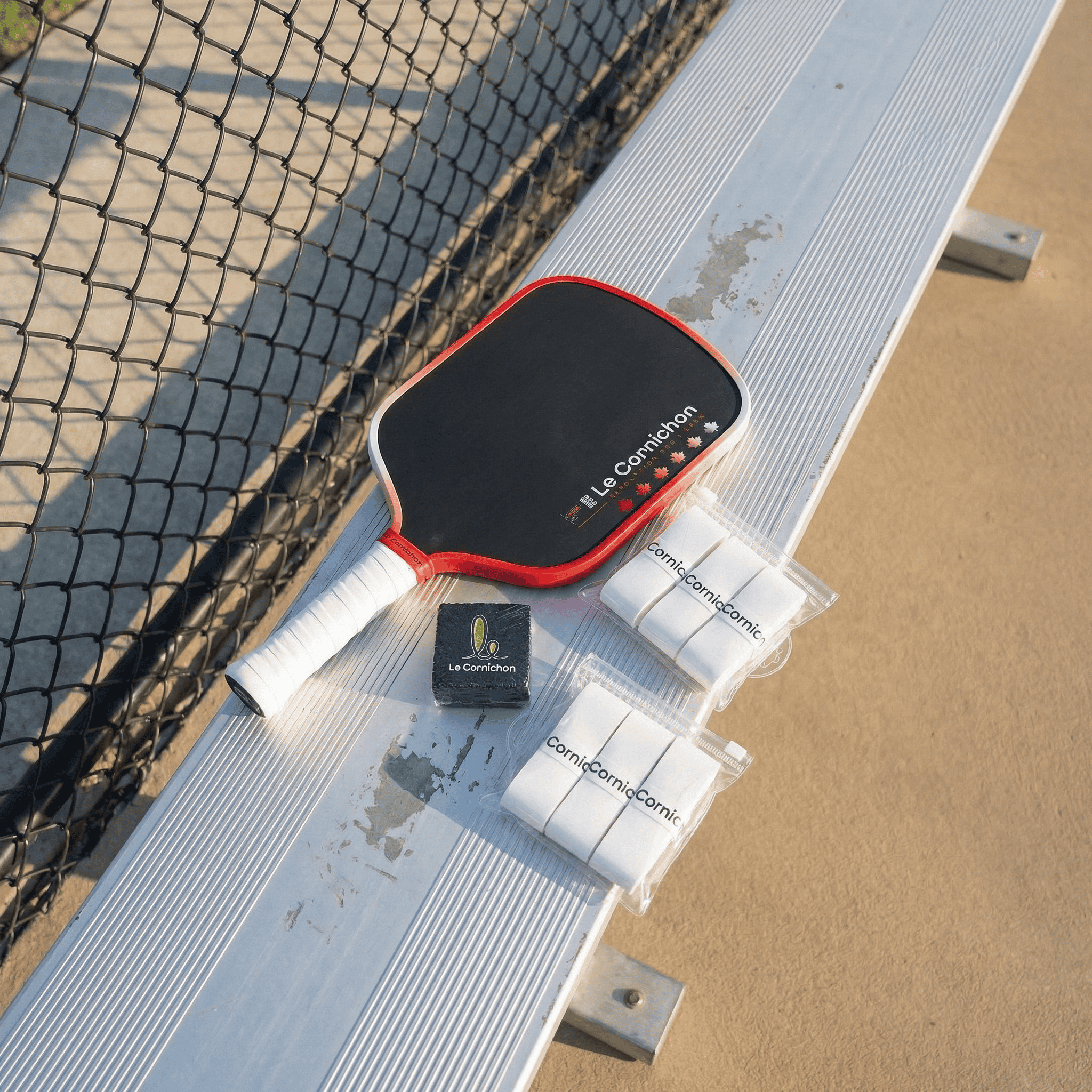 Pickleball Paddle Eraser + Premium Overgrips (3 Pack)